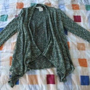 NWOT Supernova green knit cardigan. Size Small.